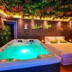 Relax Spa-4 Pers-jacuzzi-parking-jardin-clim-colmar * Muntzenheim