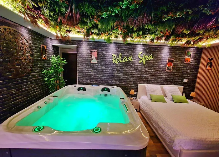 Relax Spa-4 Pers-jacuzzi-parking-jardin-clim-colmar Muntzenheim
